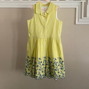 Girls Gap Kids Gingham Embroidered Dress